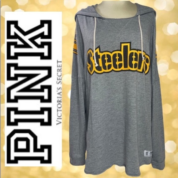 Victoria’s Secret PINK Steelers NFL Hoodie SUPER RARE Exclusive Collection Piece - Picture 16 of 16